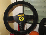 1991 Jean Alesi Ferrari steering wheel replica signed - Formula 1 Memorabilia