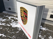 2000s Porsche dealership illuminated sign