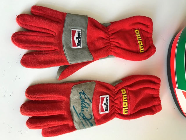 momo handschuhe 1996 Eddie Irvine Momo race gloves – Formula 1 Memorabilia