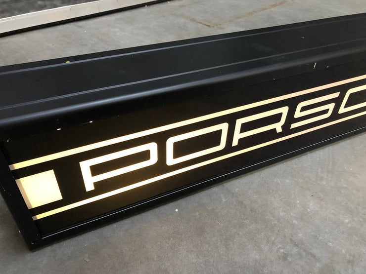 1979 Porsche Racing official dealership illuminated double side sign