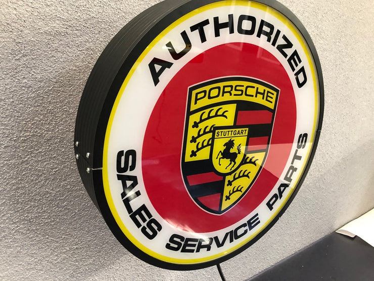 1997 Porsche official Sales Service Sales double side illuminated sign