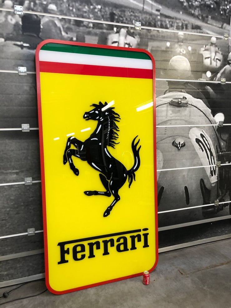 2015 Ferrari XXL official illuminated sign used by Ferrari for 3 auto ...