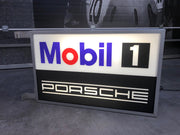 1999 Porsche Mobil 1 Racing official dealership illuminated double side sign
