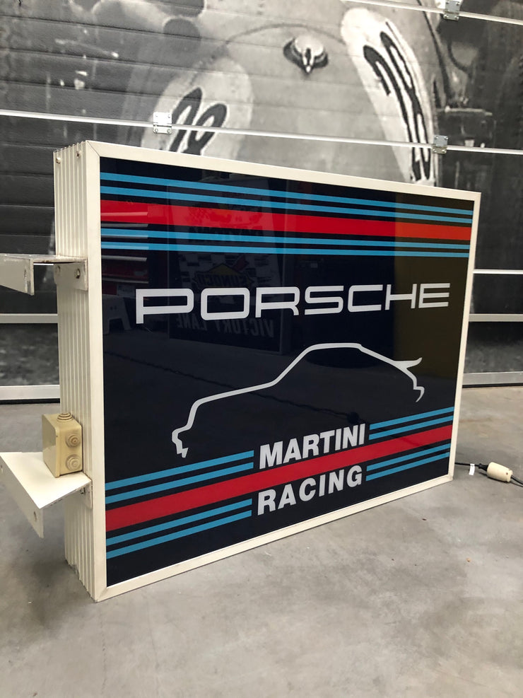 1984 Porsche Martini Racing official dealership illuminated sign