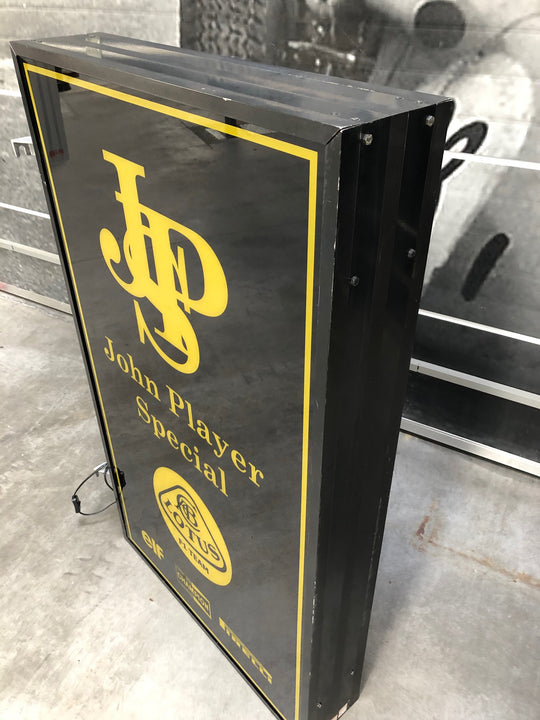 JOHN PLAYER SPECIAL — TEAM LOTUS ILLUMINATED DOUBLE-SIDED PADDOCK 