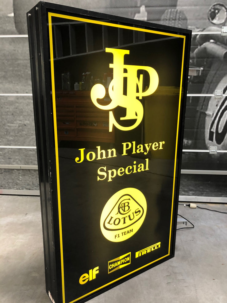 1993 original JPS Lotus vintage dual side sign – Formula 1 Memorabilia
