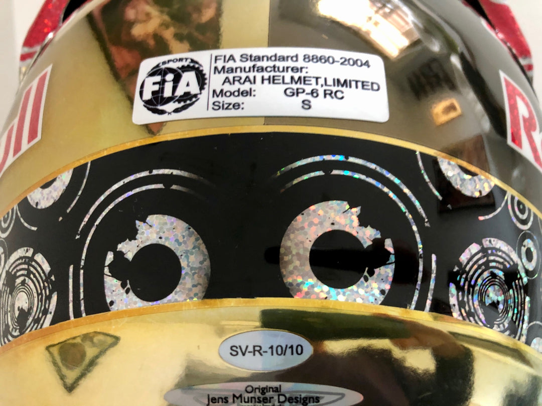 arai helmet dealer in singapore 2010 Sebastian Vettel race used helmet Singapore GP – Formula 1 Memorabilia