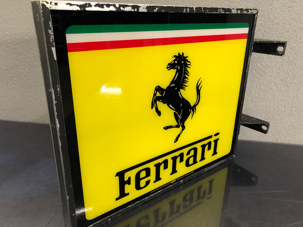 1981 Ferrari SEFAC official dealer double side illuminated neon sign