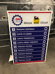 1980 original Monza track official illuminated double side sign -SOLD-