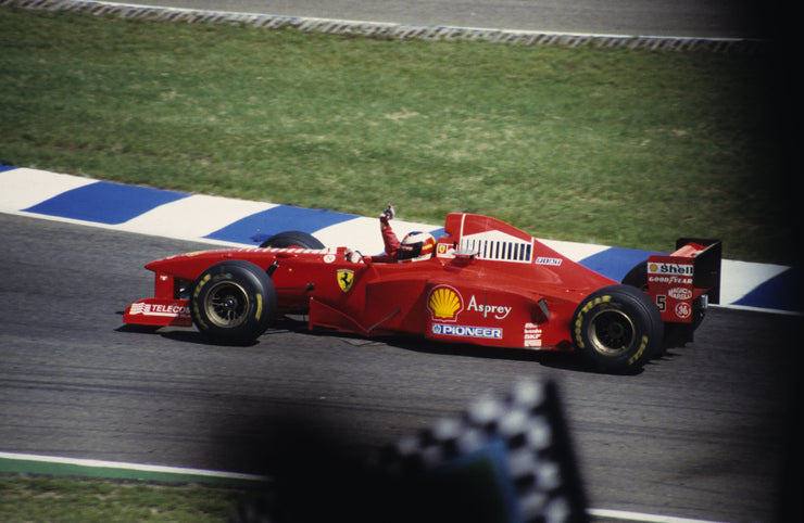 1998 Michael Schumacher German GP race used suit - Formula 1 Memorabilia