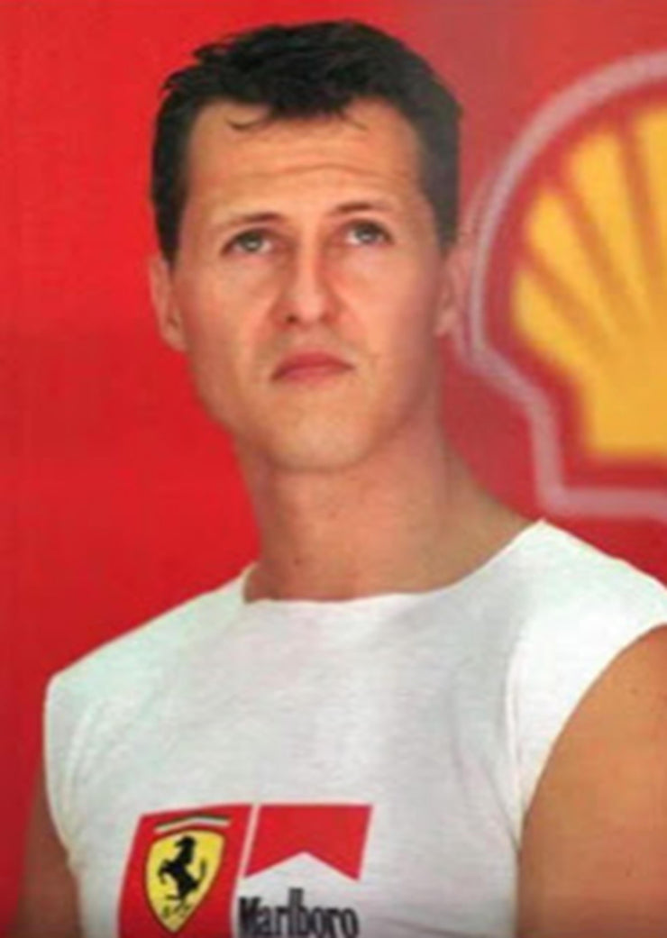 2002 Michael Schumacher worn and signed Ferrari  shirt - Formula 1 Memorabilia