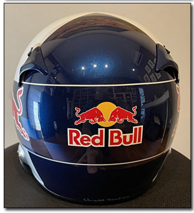2005 David Coulthard Red Bull race used helmet