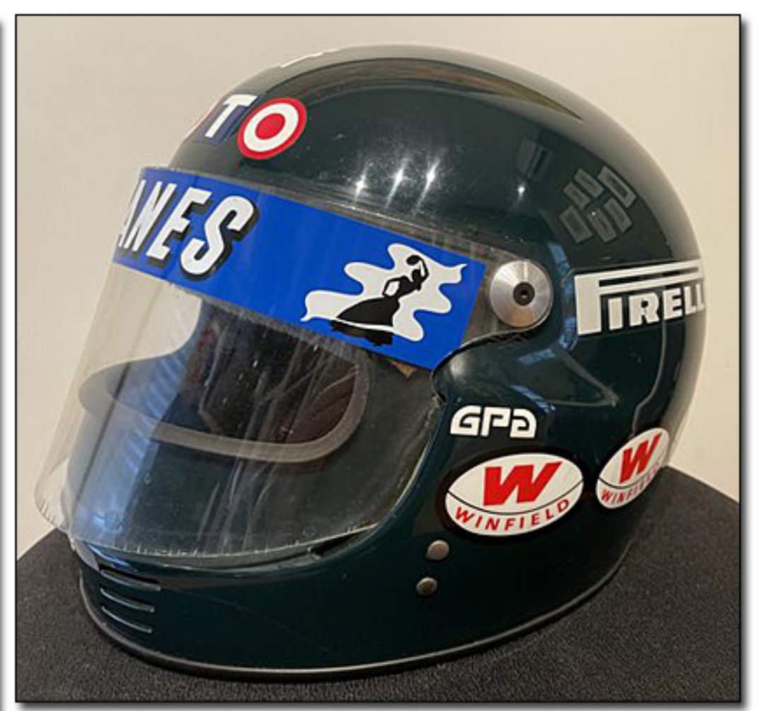 1986 JACQUES LAFFITE Original Race-Worn Helmet Ligier JS27