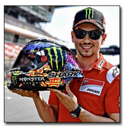 2018 Jorge Lorenzo race used helmet