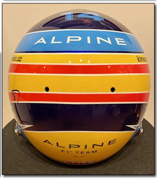 2021 Fernando Alonso race used Helmet signed – Formula 1 Memorabilia