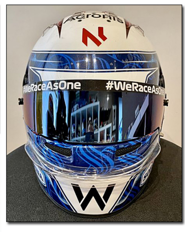 2021 Nicholas Latifi race used Bell helmet