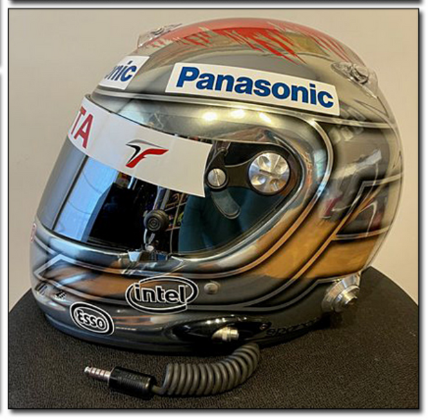 2005 Jarno Trulli test used helmet