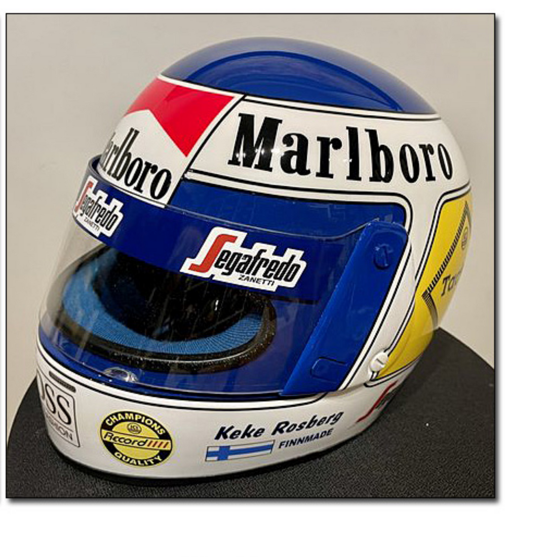 1986 Keke Rosberg Ronnie replica helmet – Formula 1 Memorabilia