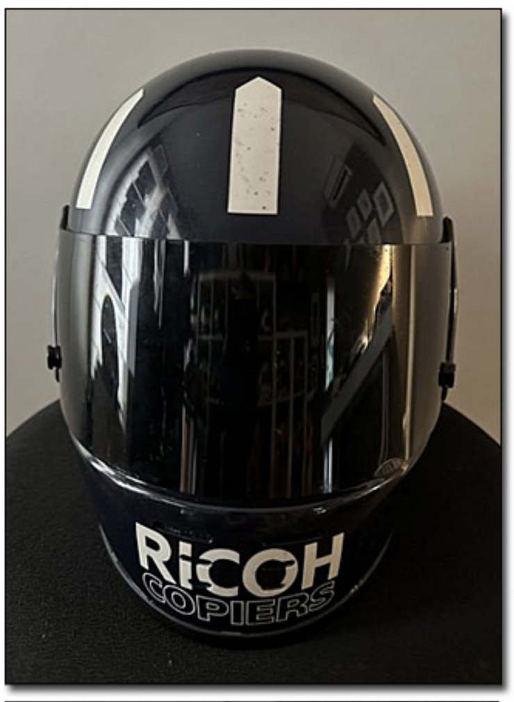 1985 Damon Hill race used helmet