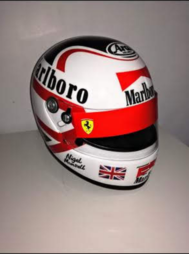 1989 Nigel Mansell Arai replica Helmet - Formula 1 Memorabilia