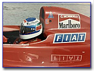 1990 Gianni Morbidelli test used helmet