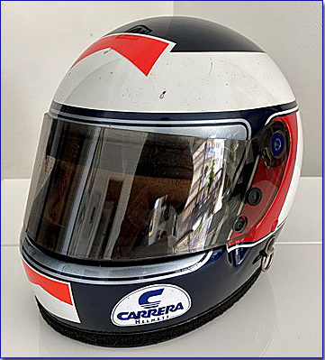 1987 Gerhard Berger race used Carrera helmet