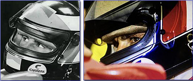 1987 Gerhard Berger race used Carrera helmet