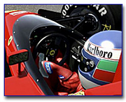 1990 Gianni Morbidelli test used helmet