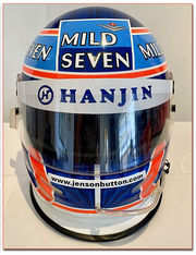 2002 Jenson Button race used helmet