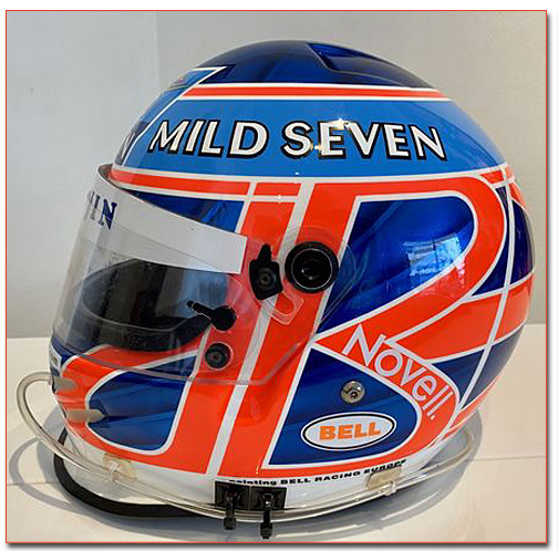 2002 Jenson Button race used helmet – Formula 1 Memorabilia