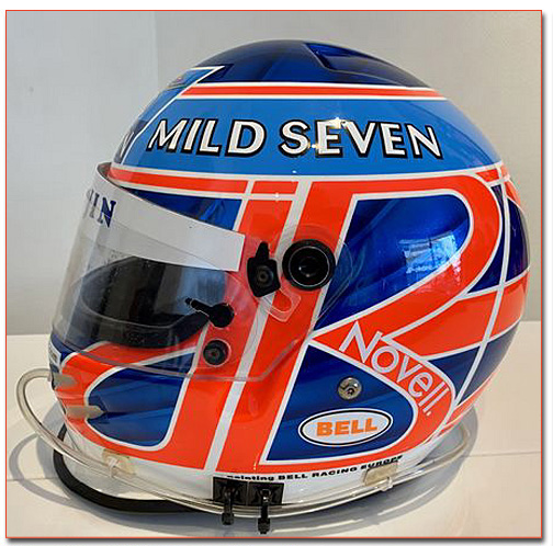 2002 Jenson Button race used helmet