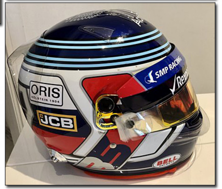 2018 Sergey Sirotkin race used helmet signed