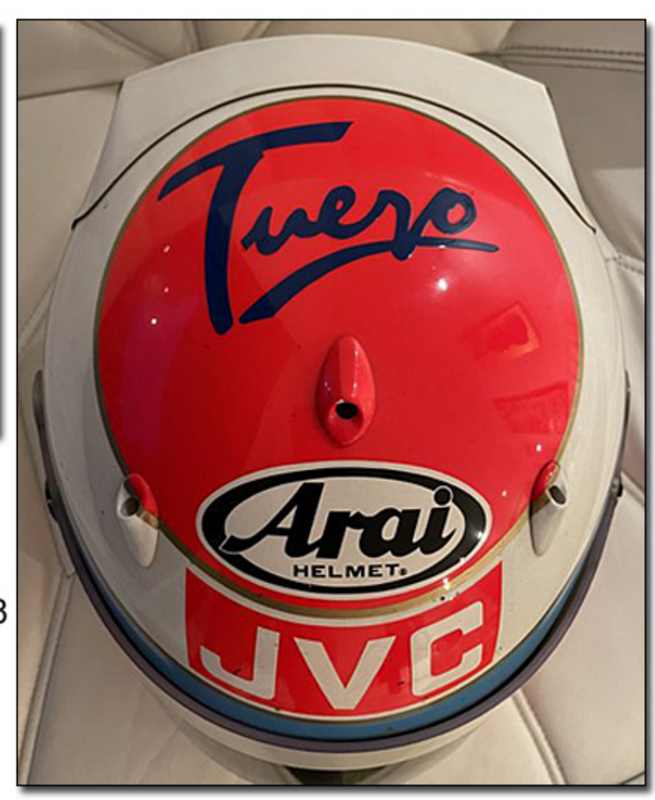 1997 Esteban Tuero race used helmet