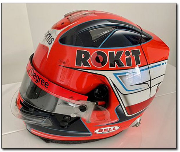 2019 Robert Kubica race used Bell helmet