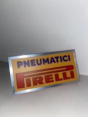 1980s Pirelli official dealer vintage illuminated sign