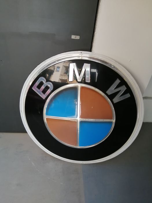 1985 BMW official dealership large vintage sign