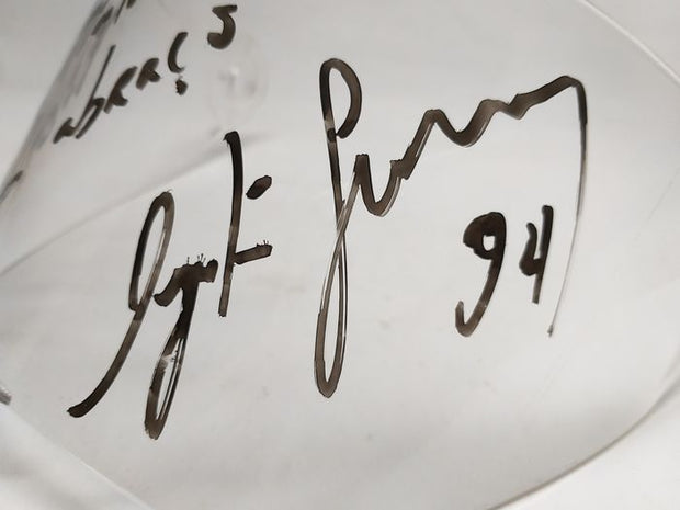 1994 Ayrton Senna clear visor hand signed - Formula 1 Memorabilia
