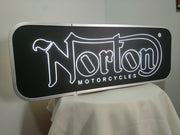 Norton motorcycle Dealership Garage Workshop Illuminated Advertising Sign