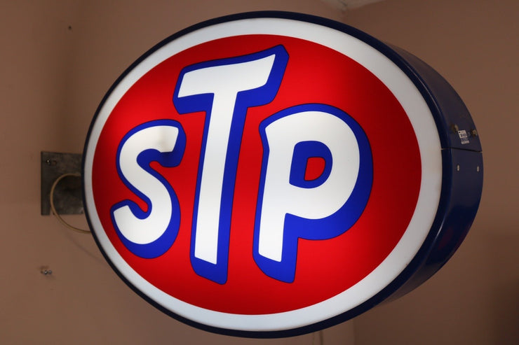 Stp Sign Exploding 1980s STP motor oil illuminated neon sign – Formula 1 Memorabilia