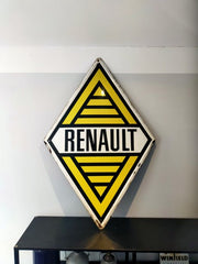 1950s Renault official vintage and large genuine shield sign