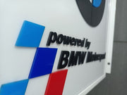 2000s BMW Motorsport dealership illuminated double side 3D sign