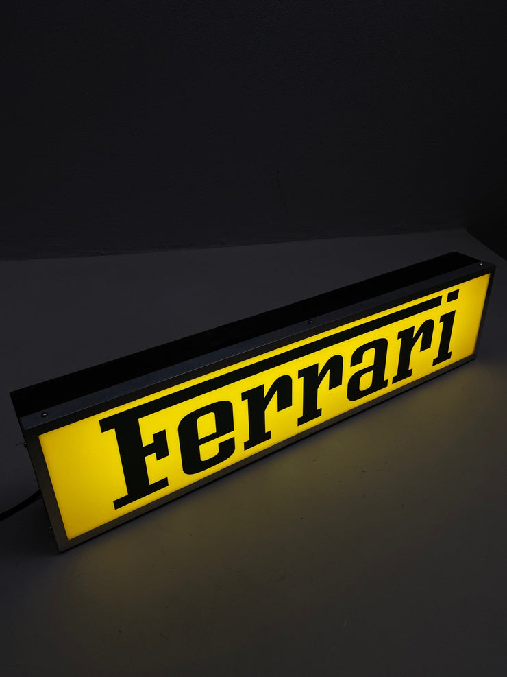 2000's Ferrari dealer illuminated sign