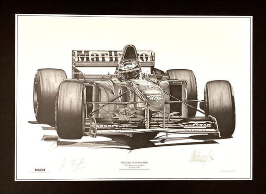 1997 Michael Schumacher Victory at Monaco, by Alan Stammers