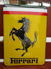 Ferrari dealer porcelain enamel Sign by Pyromal - Formula 1 Memorabilia