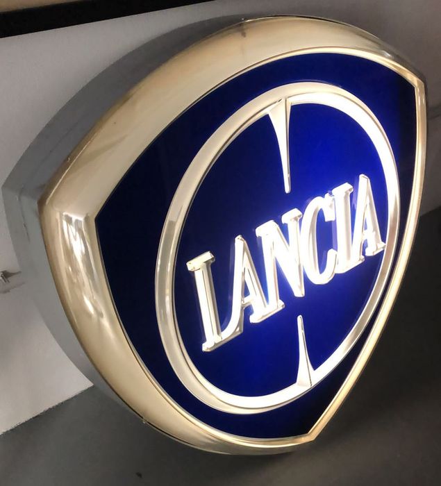2000s Lancia official dealer illuminated sign