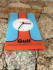Gulf Racing wall clock
