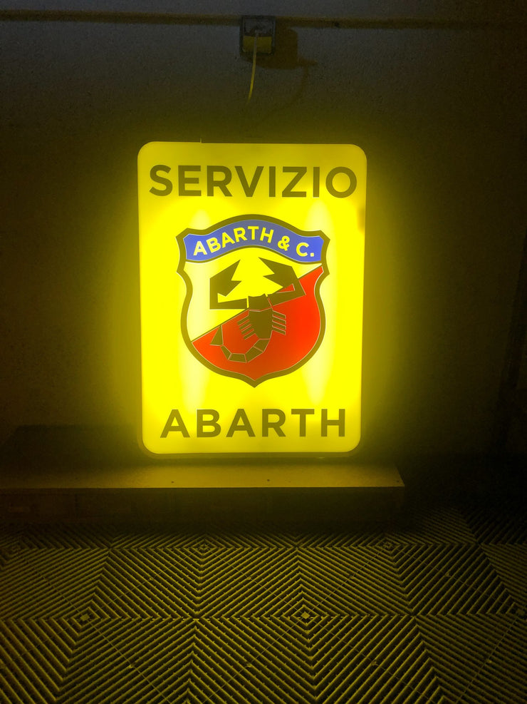 1990s Abarth Servizio official dealership neon sign