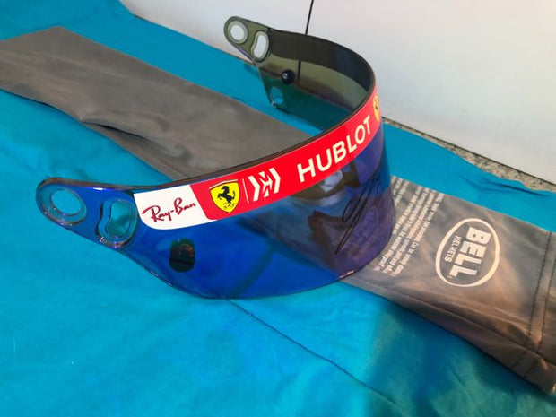2019 Charles Leclerc Ferrari race used visor signed -SOLD-