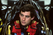 1985 Ayrton Senna Belgium GP race used shoes Signed