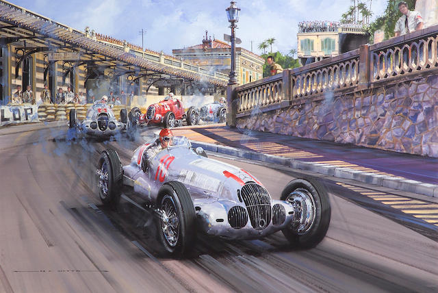 Race of the Titans - Monaco 1937 by Nicolas Watts - Formula 1 Memorabilia